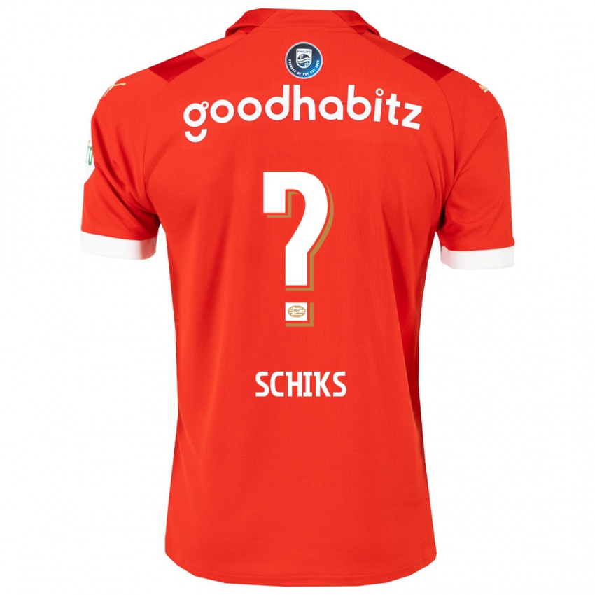 Kinderen Niek Schiks #0 Rood Thuisshirt Thuistenue 2023/24 T-Shirt