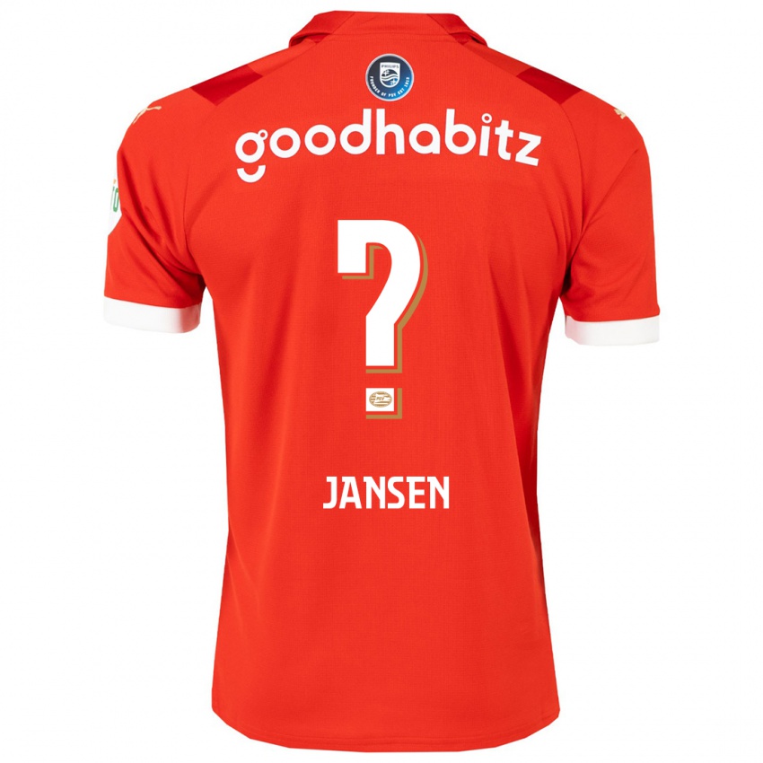 Kinderen Koen Jansen #0 Rood Thuisshirt Thuistenue 2023/24 T-Shirt