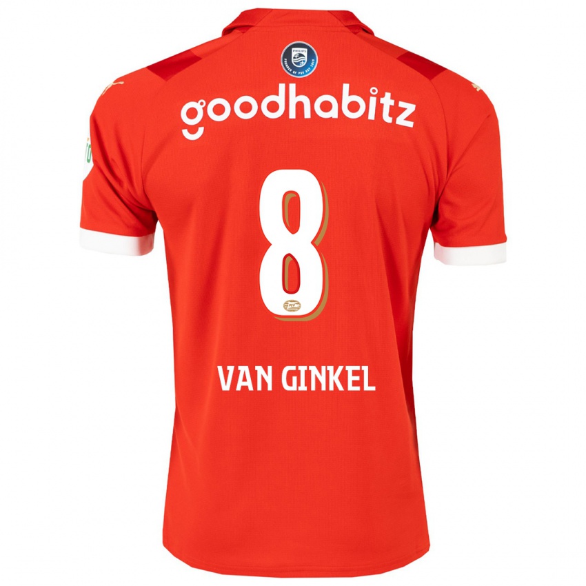 Kinderen Marco Van Ginkel #8 Rood Thuisshirt Thuistenue 2023/24 T-Shirt