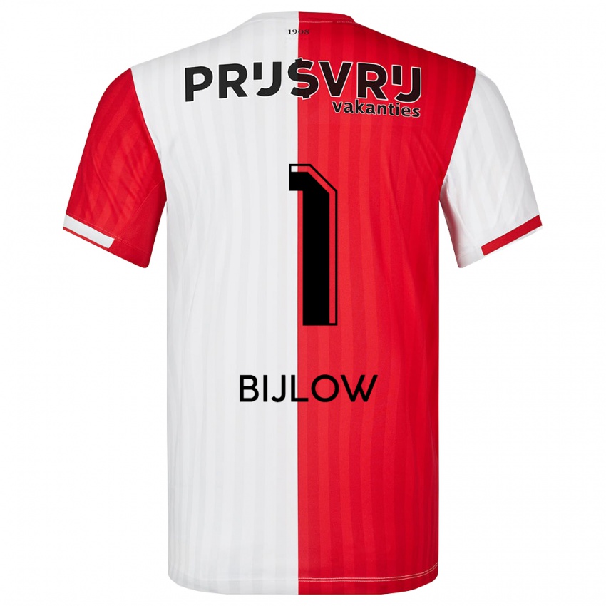 Kinderen Justin Bijlow #1 Rood Wit Thuisshirt Thuistenue 2023/24 T-Shirt