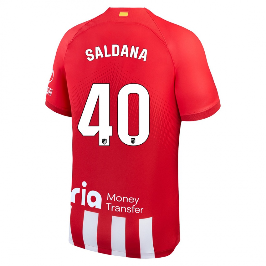 Kinderen Jose Saldana #40 Rood Wit Thuisshirt Thuistenue 2023/24 T-Shirt