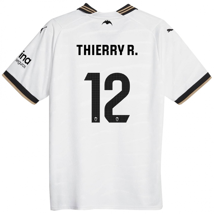 Kinderen Thierry Correia #12 Wit Thuisshirt Thuistenue 2023/24 T-Shirt