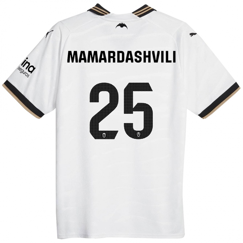 Kinderen Giorgi Mamardashvili #25 Wit Thuisshirt Thuistenue 2023/24 T-Shirt