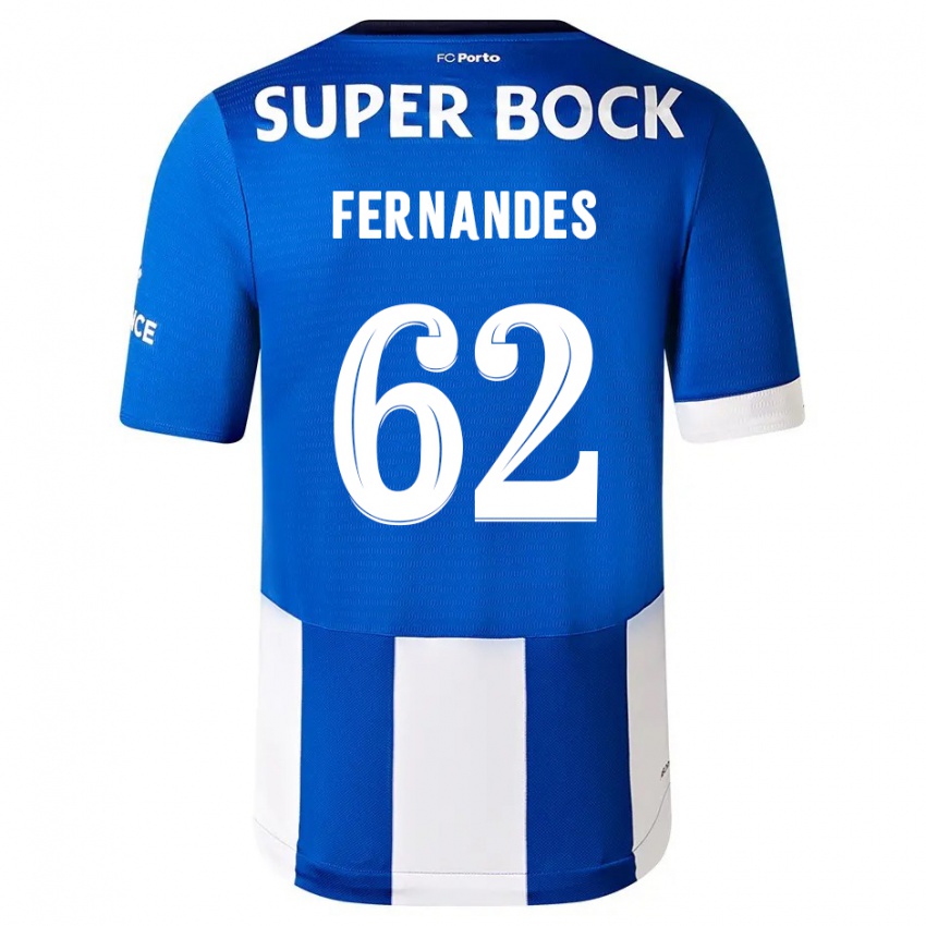 Kinderen Rodrigo Fernandes #62 Blauw Wit Thuisshirt Thuistenue 2023/24 T-Shirt