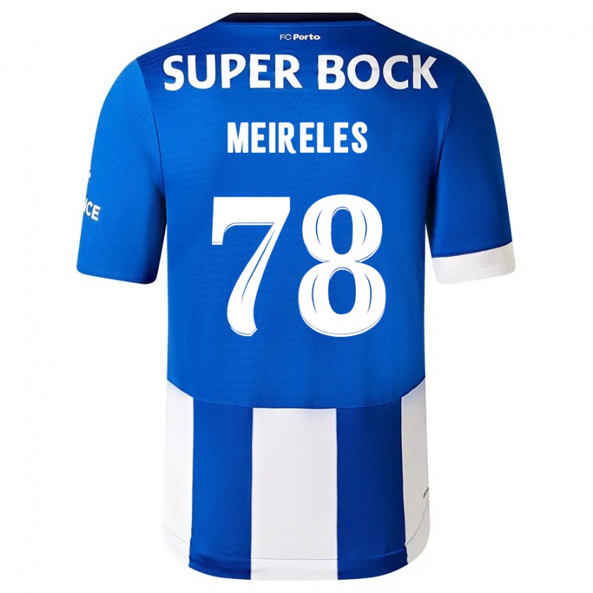 Kinderen Jorge Meireles #78 Blauw Wit Thuisshirt Thuistenue 2023/24 T-Shirt