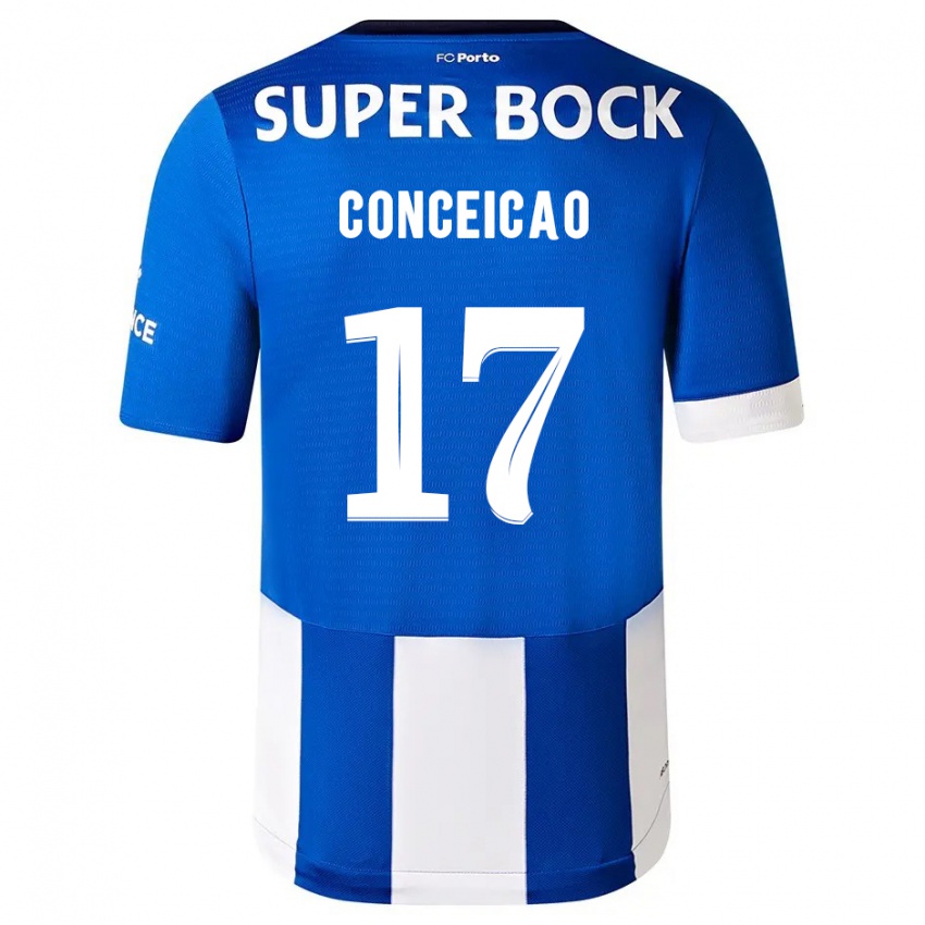 Kinderen Rodrigo Conceicao #17 Blauw Wit Thuisshirt Thuistenue 2023/24 T-Shirt