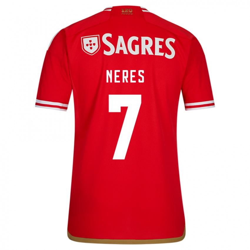 Kinderen David Neres #7 Rood Thuisshirt Thuistenue 2023/24 T-Shirt