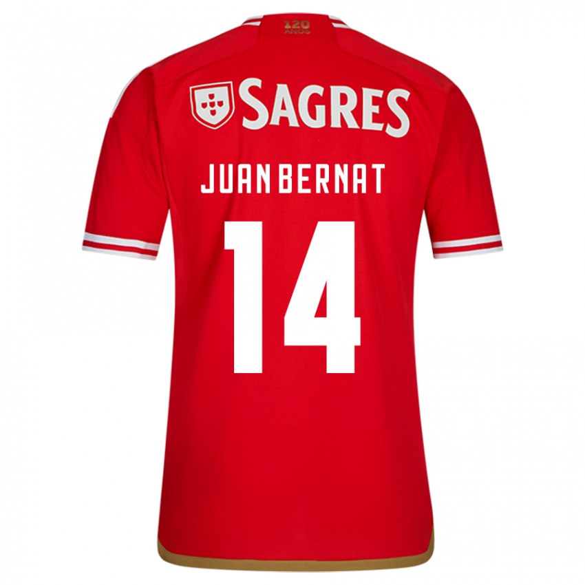 Kinderen Juan Bernat #14 Rood Thuisshirt Thuistenue 2023/24 T-Shirt