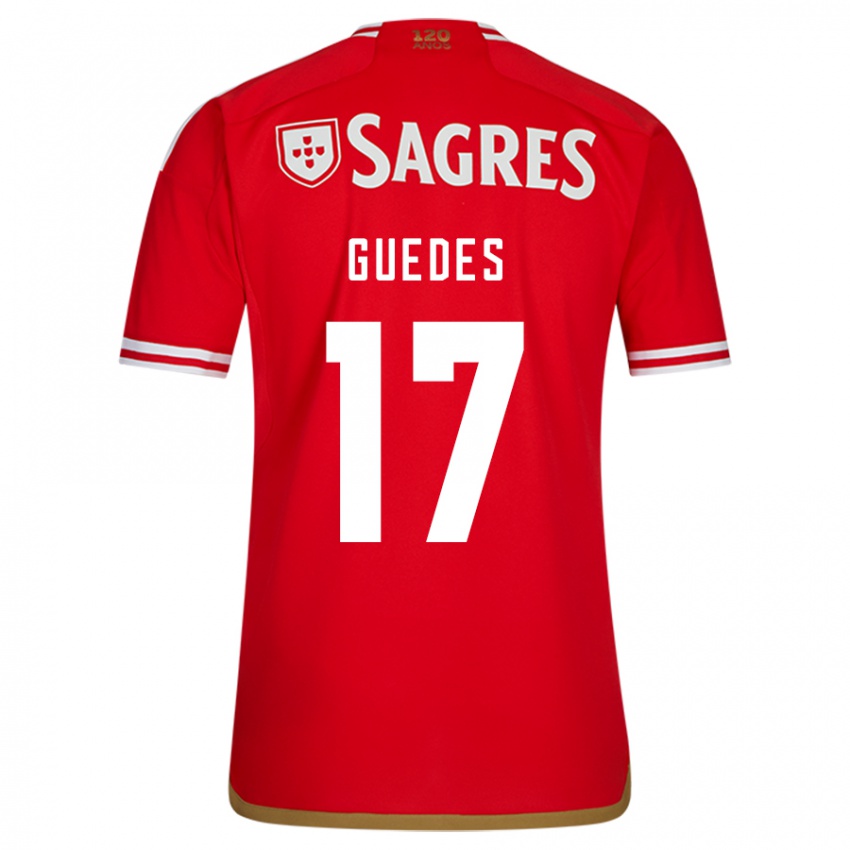 Kinderen Goncalo Guedes #17 Rood Thuisshirt Thuistenue 2023/24 T-Shirt