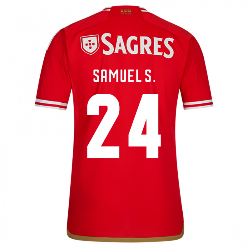 Kinderen Samuel Soares #24 Rood Thuisshirt Thuistenue 2023/24 T-Shirt