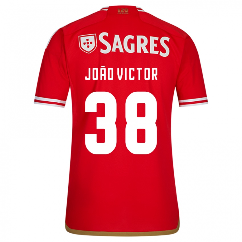 Kinderen Joao Victor #38 Rood Thuisshirt Thuistenue 2023/24 T-Shirt