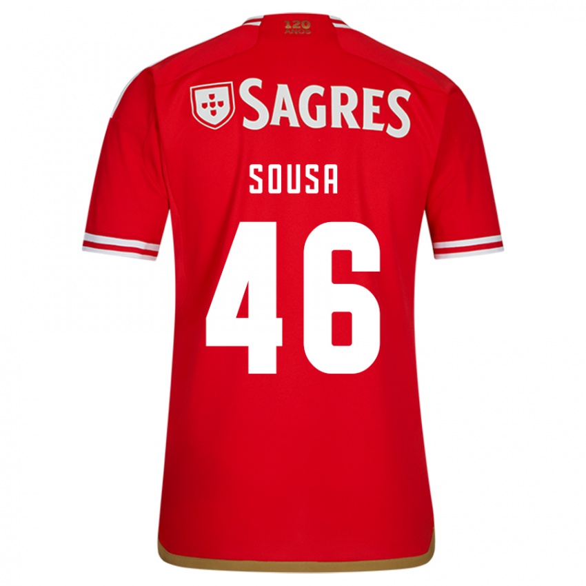 Kinderen Gerson Sousa #46 Rood Thuisshirt Thuistenue 2023/24 T-Shirt