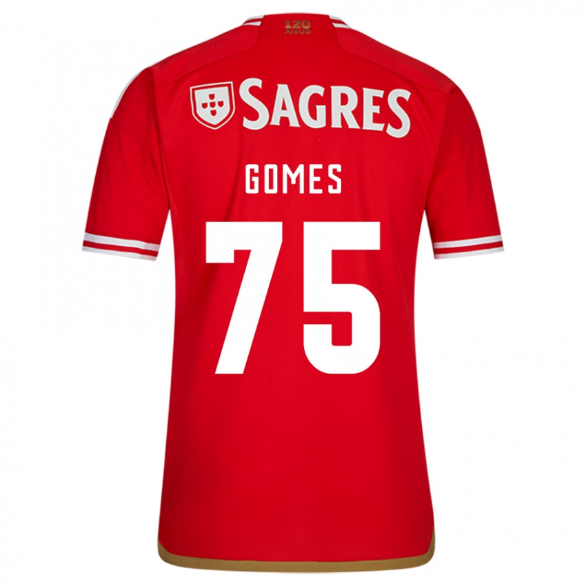 Kinderen André Gomes #75 Rood Thuisshirt Thuistenue 2023/24 T-Shirt