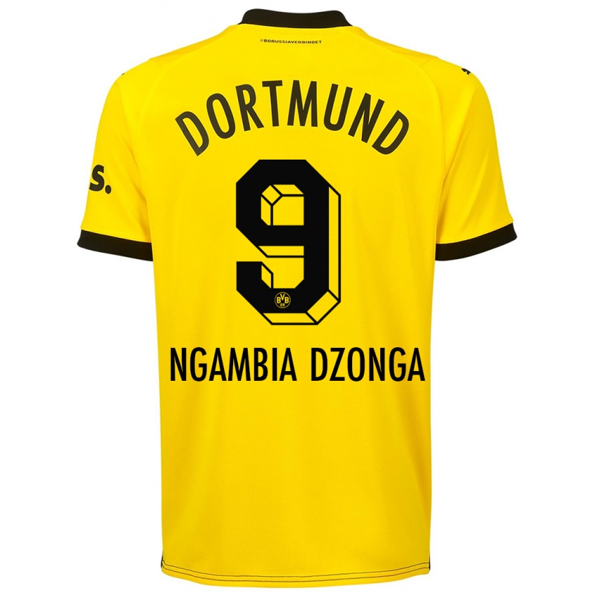 Kinderen Diego Ngambia Dzonga #9 Geel Thuisshirt Thuistenue 2023/24 T-Shirt