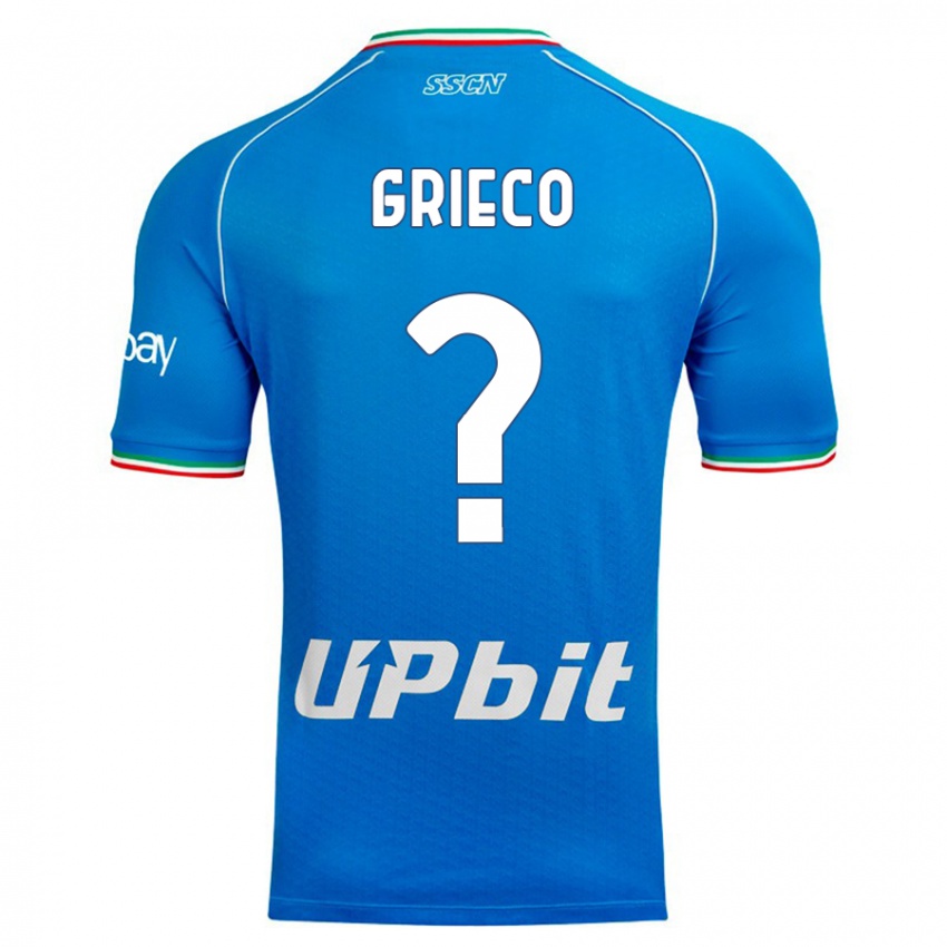Kinderen Alessandro Grieco #0 Hemelsblauw Thuisshirt Thuistenue 2023/24 T-Shirt