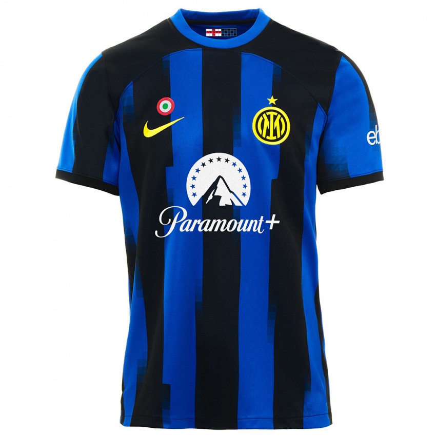 Kinderen Stefan De Vrij #6 Zwart Blauw Thuisshirt Thuistenue 2023/24 T-Shirt