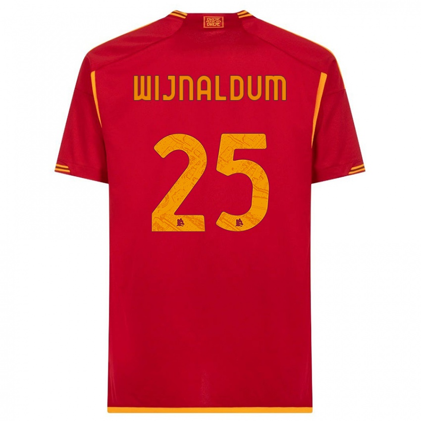 Kinderen Georginio Wijnaldum #25 Rood Thuisshirt Thuistenue 2023/24 T-Shirt