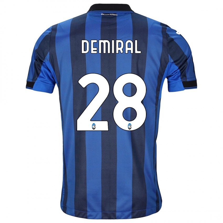 Kinderen Merih Demiral #28 Zwart Blauw Thuisshirt Thuistenue 2023/24 T-Shirt