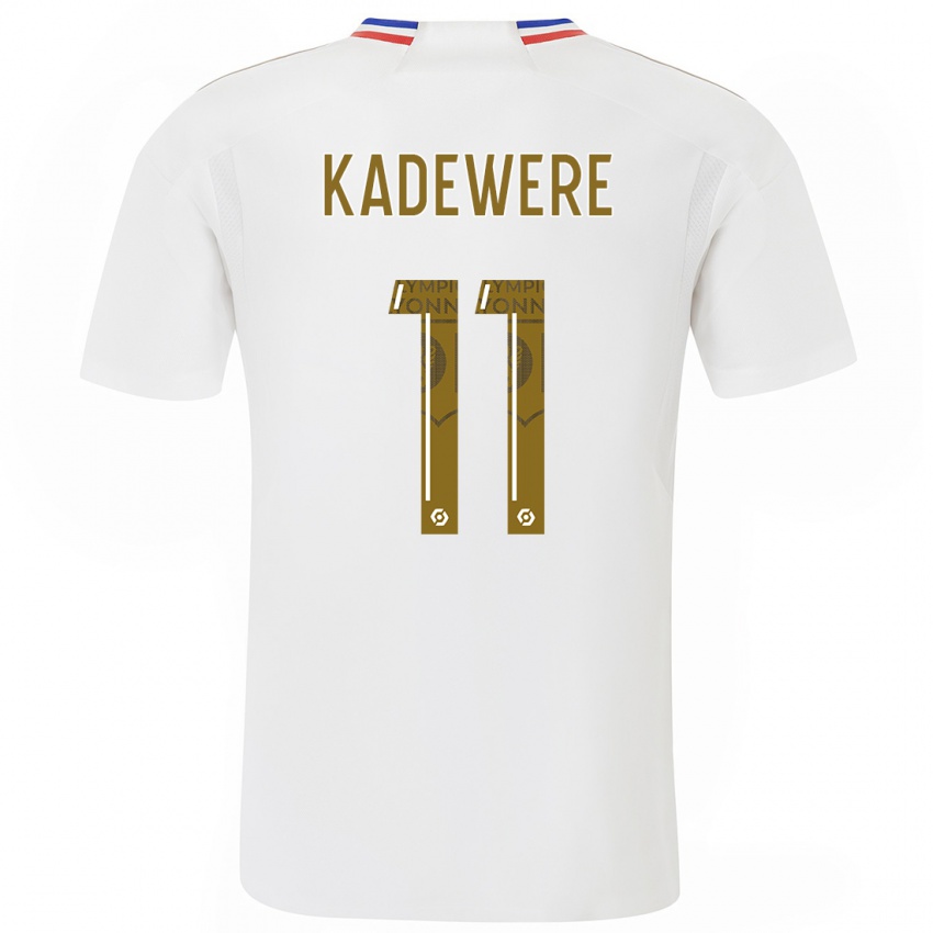 Kinderen Tino Kadewere #11 Wit Thuisshirt Thuistenue 2023/24 T-Shirt