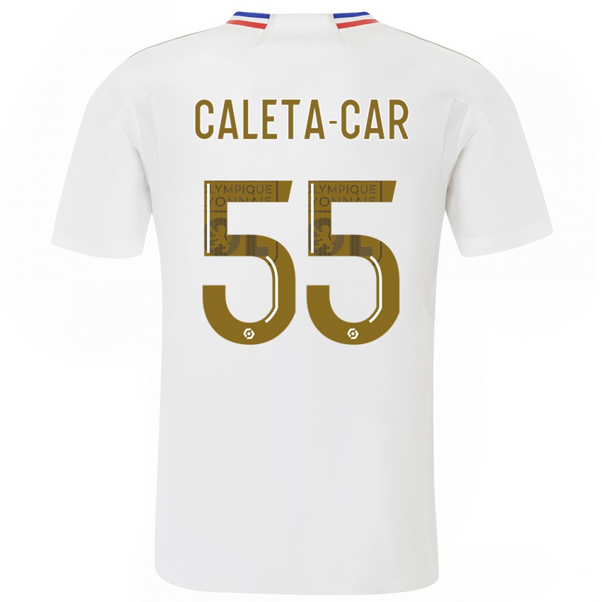Kinderen Duje Caleta-Car #55 Wit Thuisshirt Thuistenue 2023/24 T-Shirt