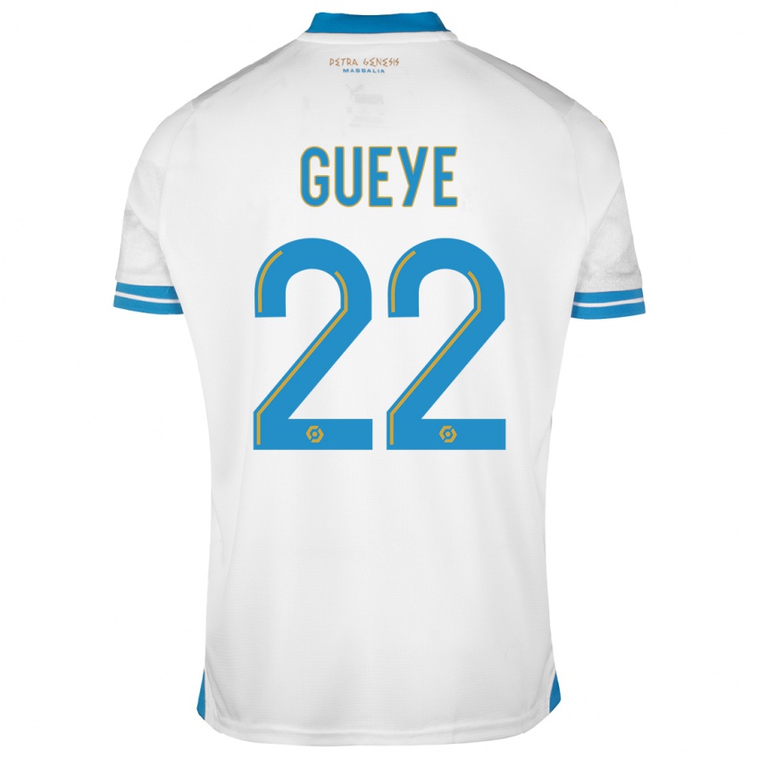 Kinderen Pape Gueye #22 Wit Thuisshirt Thuistenue 2023/24 T-Shirt