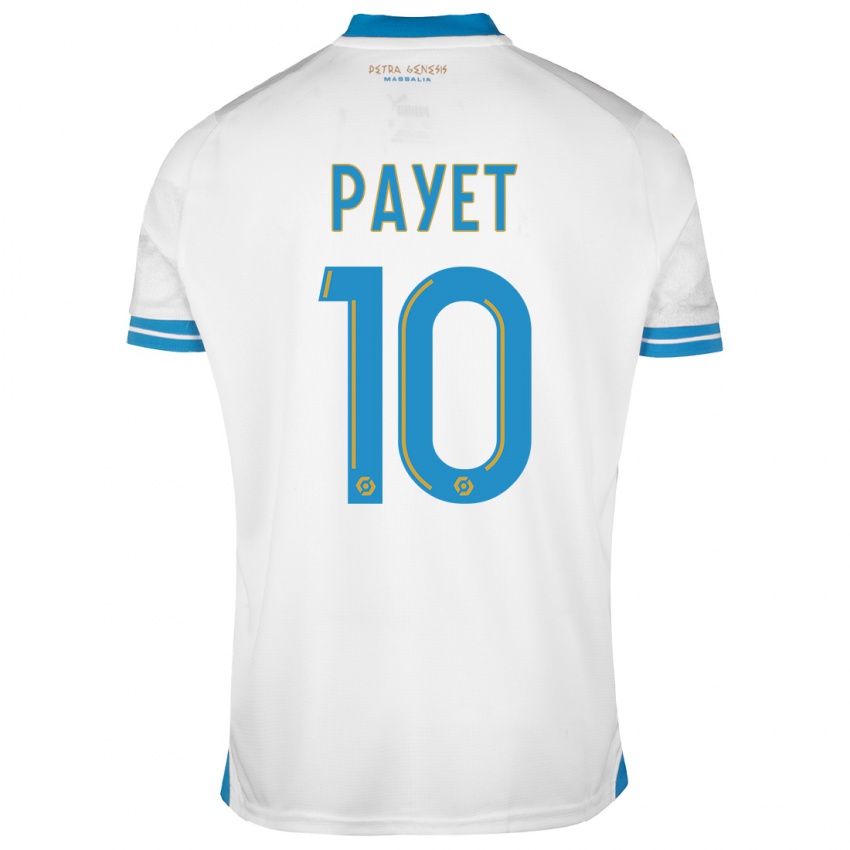 Kinderen Dimitri Payet #10 Wit Thuisshirt Thuistenue 2023/24 T-Shirt
