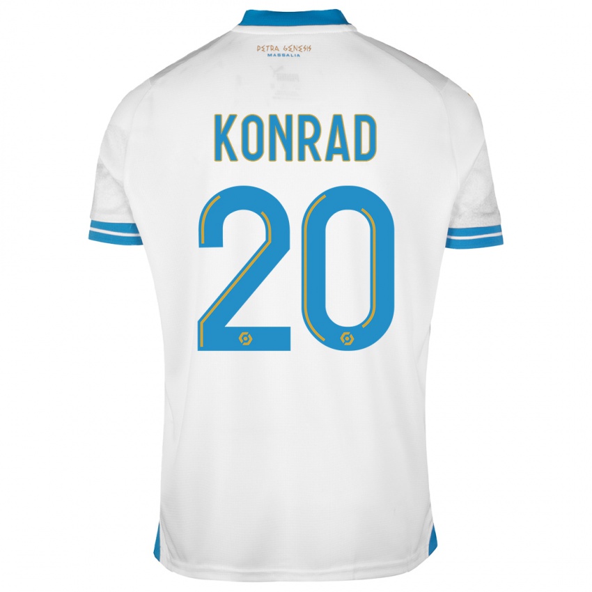 Kinderen Konrad De La Fuente #20 Wit Thuisshirt Thuistenue 2023/24 T-Shirt