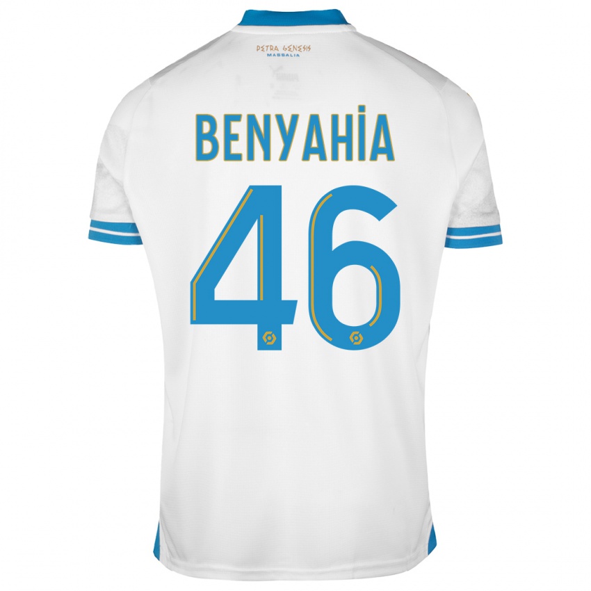 Kinderen Aylan Benyahia-Tani #46 Wit Thuisshirt Thuistenue 2023/24 T-Shirt