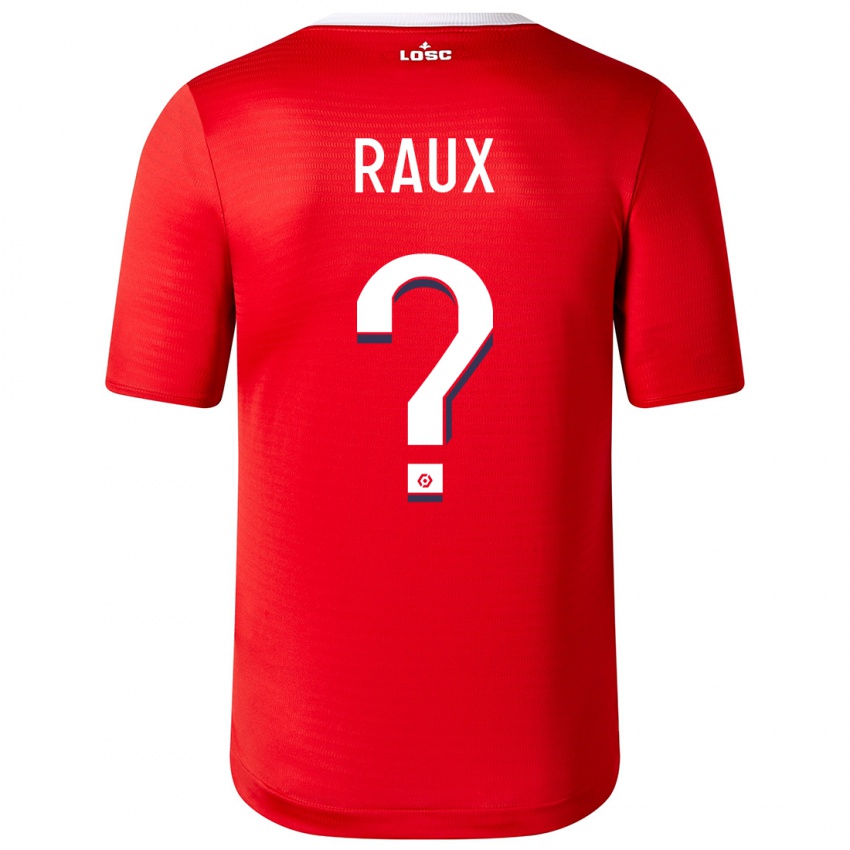 Kinderen Jules Raux #0 Rood Thuisshirt Thuistenue 2023/24 T-Shirt