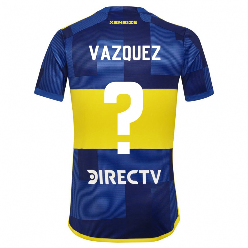Kinderen Luis Vazquez #0 Donkerblauw Geel Thuisshirt Thuistenue 2023/24 T-Shirt