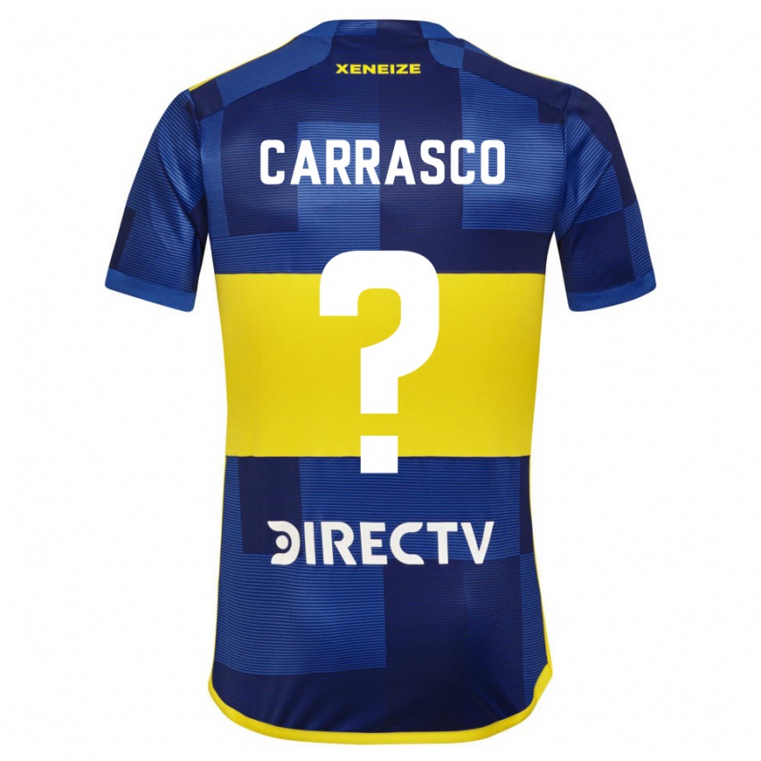 Kinderen Julian Carrasco #0 Donkerblauw Geel Thuisshirt Thuistenue 2023/24 T-Shirt