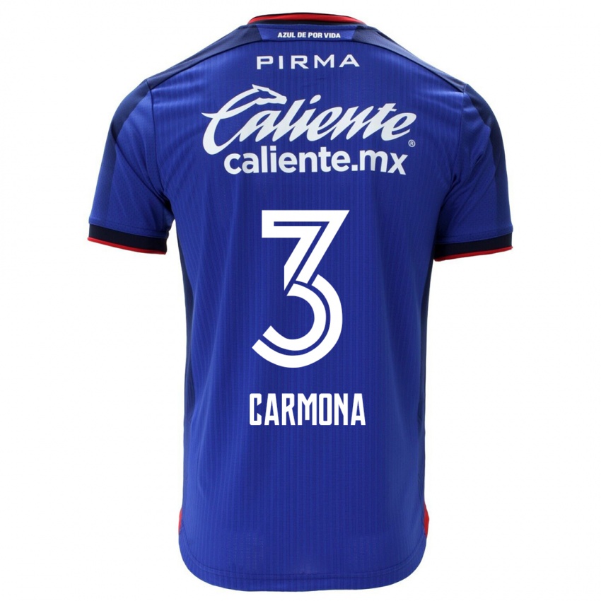 Kinderen Edith Carmona #3 Blauw Thuisshirt Thuistenue 2023/24 T-Shirt