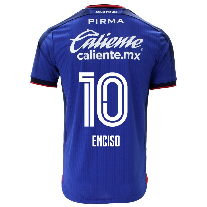 Kinderen Martha Enciso #10 Blauw Thuisshirt Thuistenue 2023/24 T-Shirt