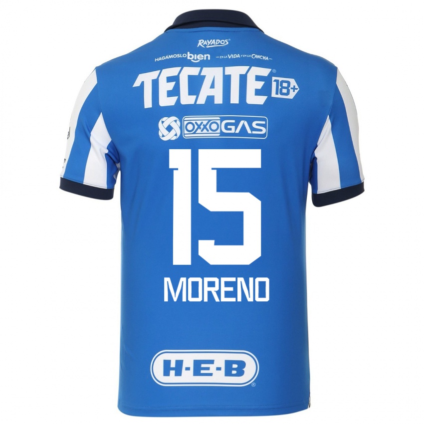 Kinderen Héctor Moreno #15 Blauw Wit Thuisshirt Thuistenue 2023/24 T-Shirt