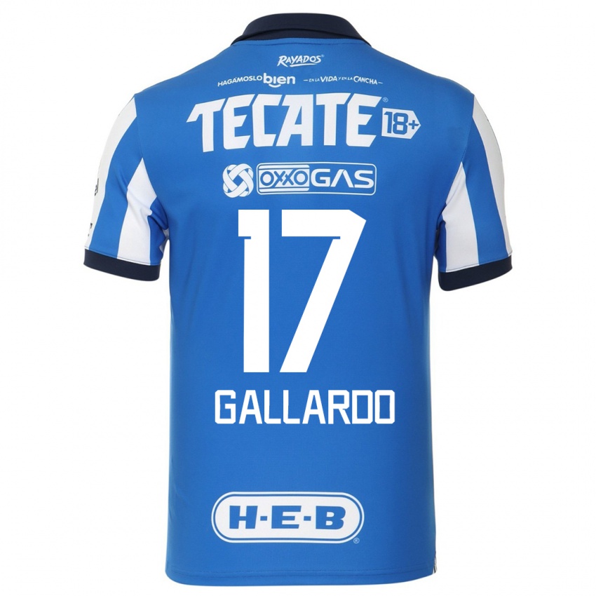 Kinderen Jesús Gallardo #17 Blauw Wit Thuisshirt Thuistenue 2023/24 T-Shirt