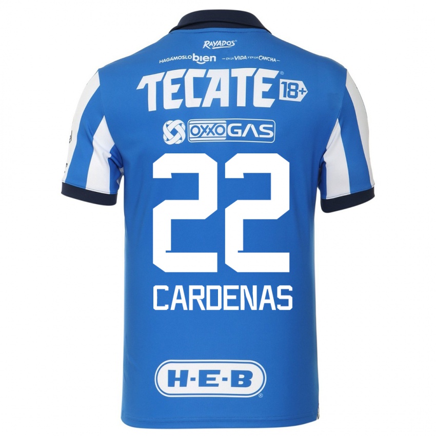 Kinderen Luis Cárdenas #22 Blauw Wit Thuisshirt Thuistenue 2023/24 T-Shirt