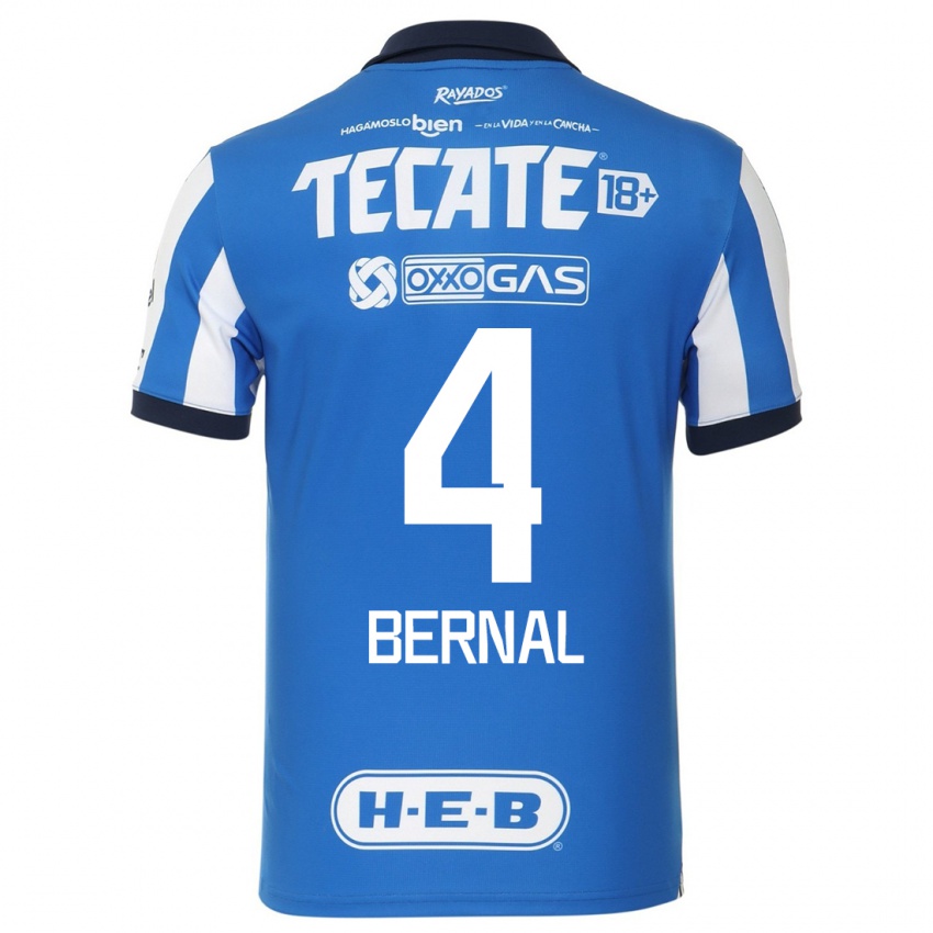 Kinderen Rebeca Bernal #4 Blauw Wit Thuisshirt Thuistenue 2023/24 T-Shirt