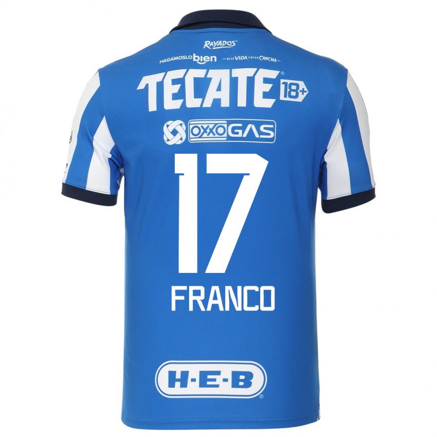 Kinderen Yamile Franco #17 Blauw Wit Thuisshirt Thuistenue 2023/24 T-Shirt