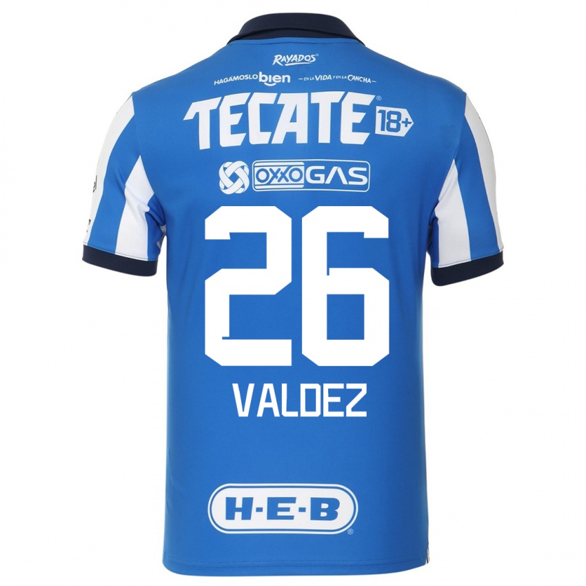 Kinderen Valeria Valdez #26 Blauw Wit Thuisshirt Thuistenue 2023/24 T-Shirt
