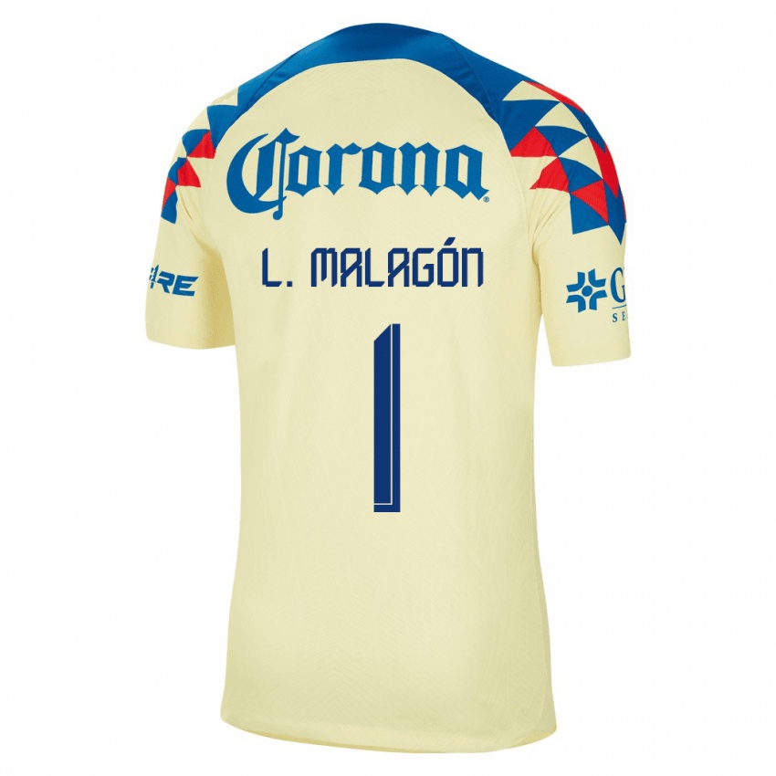 Kinderen Luis Malagón #1 Geel Thuisshirt Thuistenue 2023/24 T-Shirt