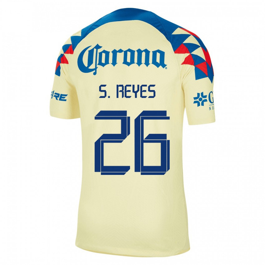 Kinderen Salvador Reyes #26 Geel Thuisshirt Thuistenue 2023/24 T-Shirt