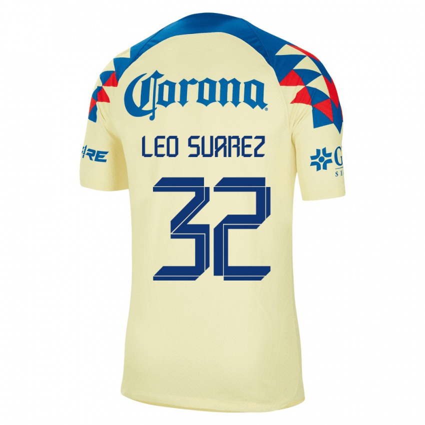 Kinderen Leo Suarez #32 Geel Thuisshirt Thuistenue 2023/24 T-Shirt