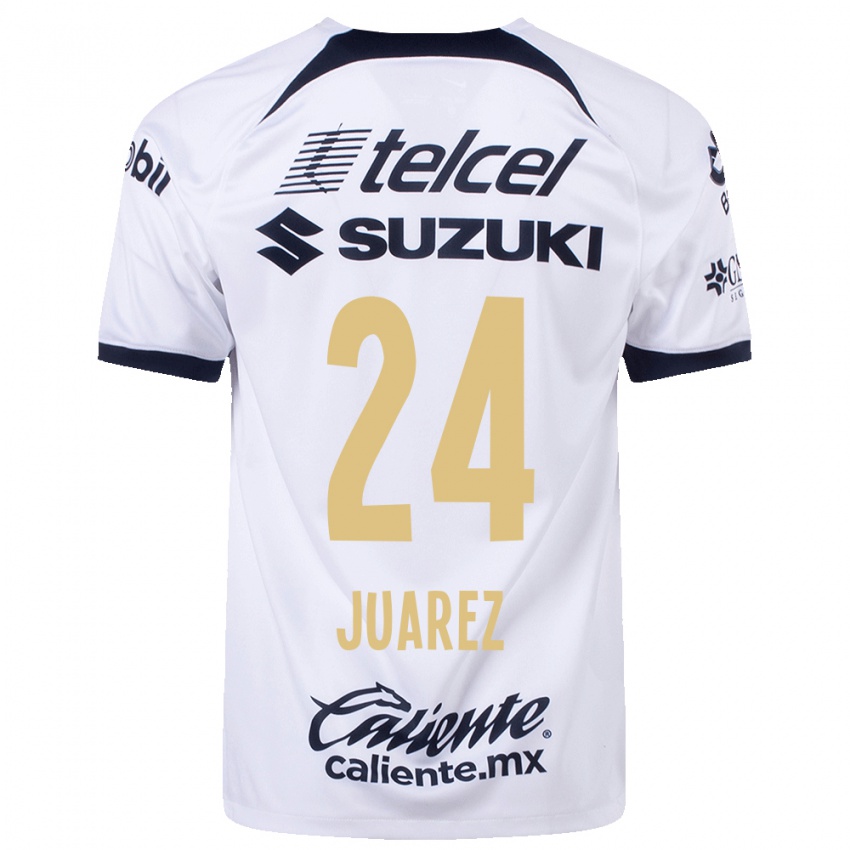 Kinderen Gabriela Juarez #24 Wit Thuisshirt Thuistenue 2023/24 T-Shirt