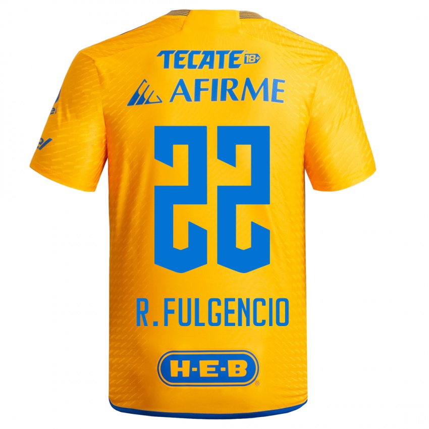 Kinderen Raymundo Fulgencio #22 Geel Thuisshirt Thuistenue 2023/24 T-Shirt