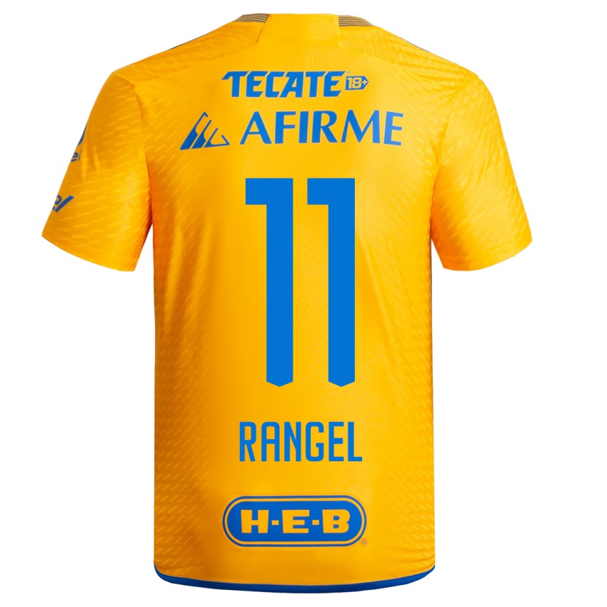 Kinderen Nayeli Rangel #11 Geel Thuisshirt Thuistenue 2023/24 T-Shirt