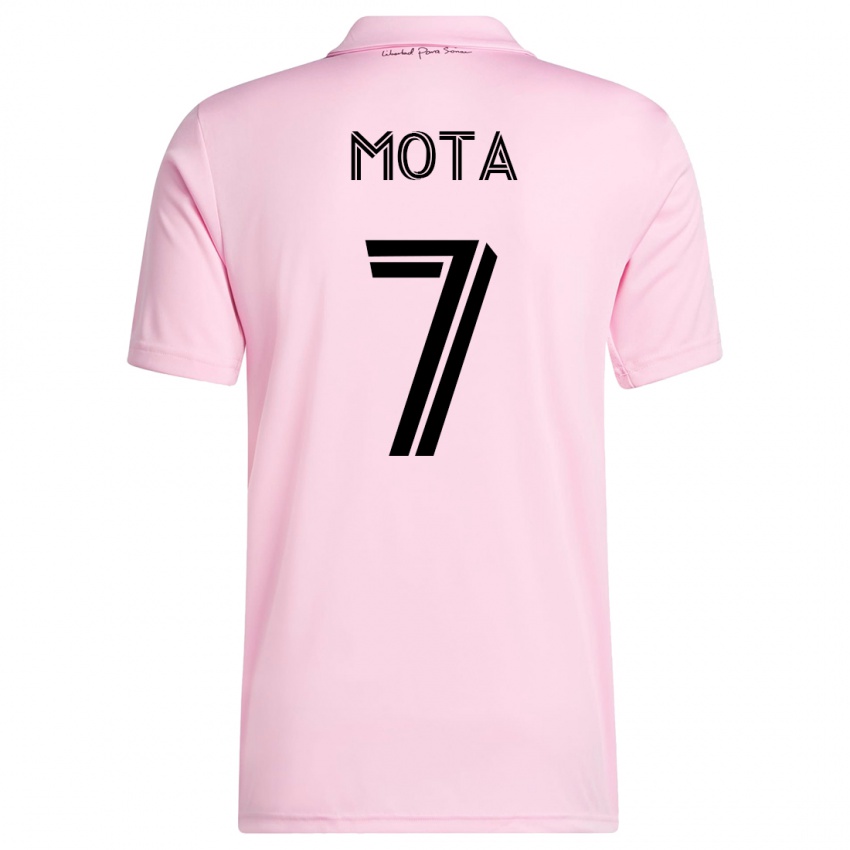 Kinderen Jean Mota #7 Roze Thuisshirt Thuistenue 2023/24 T-Shirt