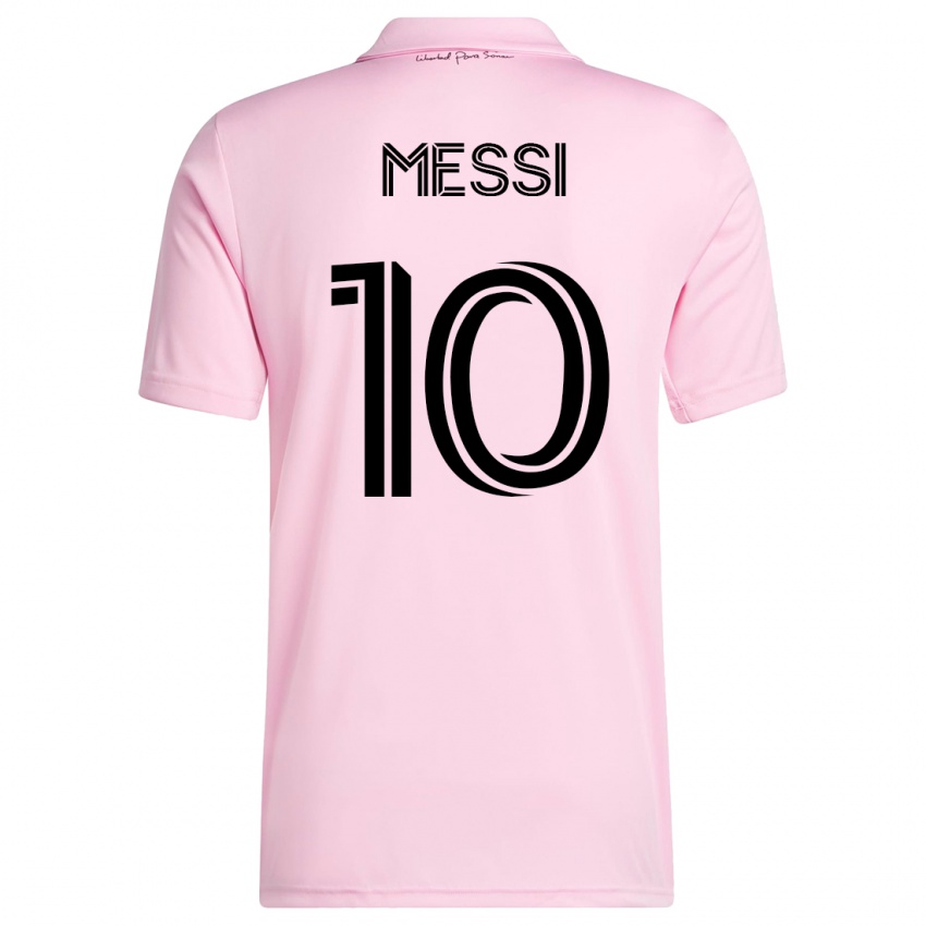 Kinderen Lionel Messi #10 Roze Thuisshirt Thuistenue 2023/24 T-Shirt