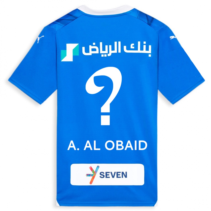 Kinderen Abdulrahman Al-Obaid #0 Blauw Thuisshirt Thuistenue 2023/24 T-Shirt