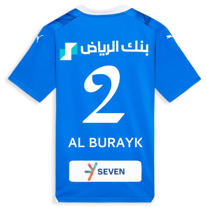 Kinderen Mohammed Al-Burayk #2 Blauw Thuisshirt Thuistenue 2023/24 T-Shirt