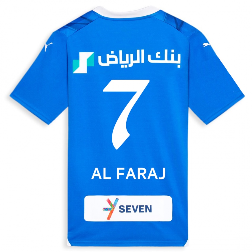 Kinderen Salman Al-Faraj #7 Blauw Thuisshirt Thuistenue 2023/24 T-Shirt